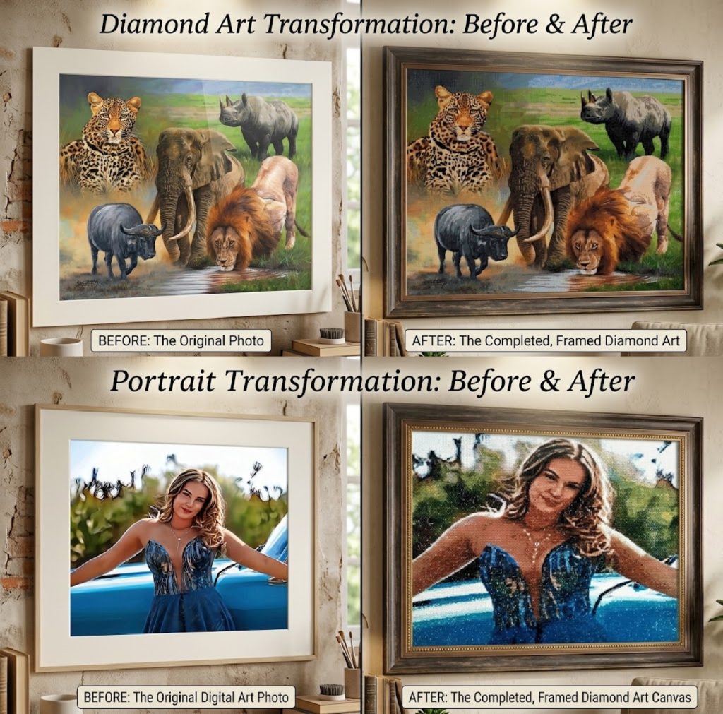 What is diamond painting - finished diamond art painting