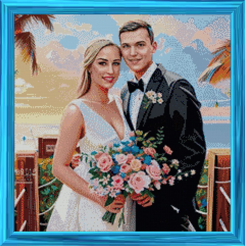 Wedding custom diamond art painting.